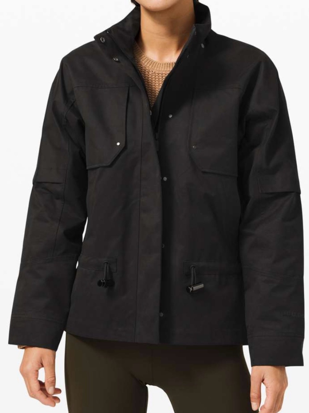 NEVER WORN. Lululemon athletica Black Utility Weather Jacket
